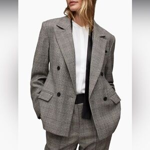 NWOT - ALLSAINTS Astrid Check Blazer, size 4